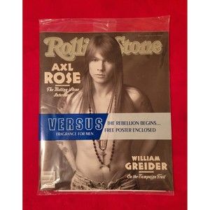 Axl Rose Cover 1992 Rolling Stones Magazine Issue 627 New in Original Sealed Bag
